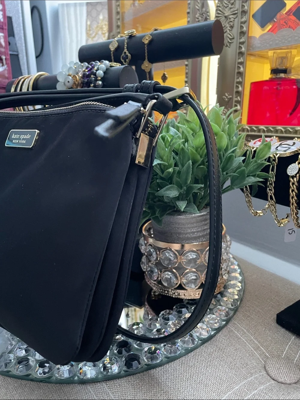 ✨🖤KATE SPADE ♠️ Black Nylon Double-Zip Crossbody✨🖤LIKE NEW